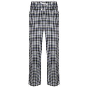 Skinnifit Mens Tartan Lounge Pants / White/Multi Check